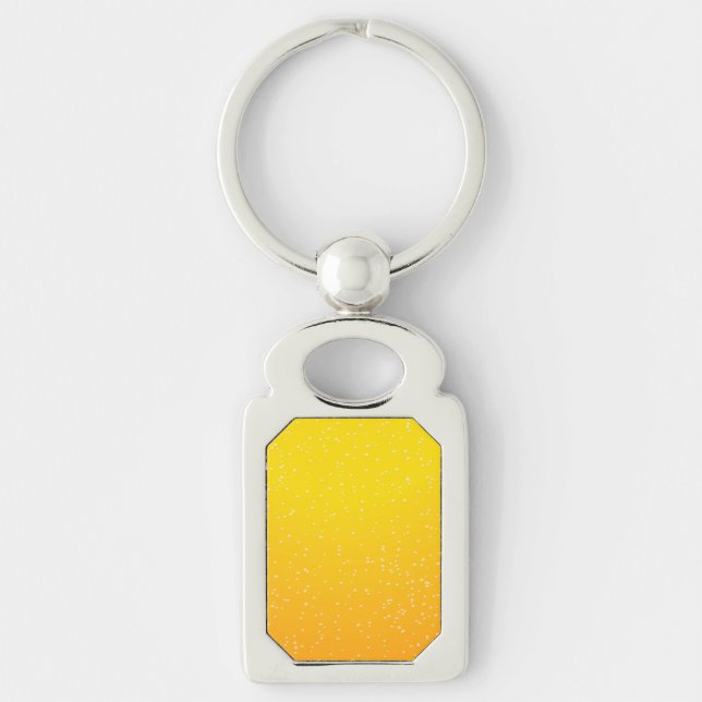 Lager Beer with Tiny Bubbles Background Art Keychain (Front)