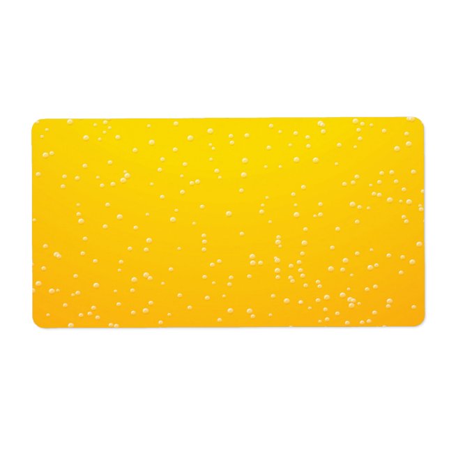 Lager Beer with Tiny Bubbles Background Art Label (Front)