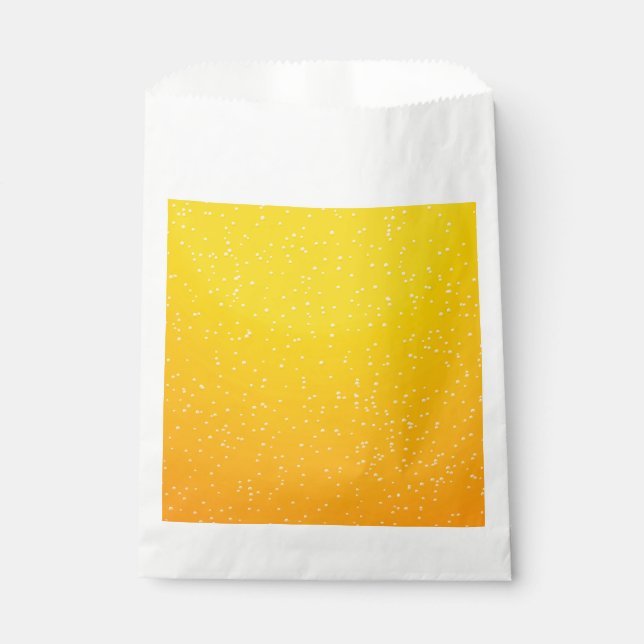 Lager Beer with Tiny Bubbles Favor Bag (Front)