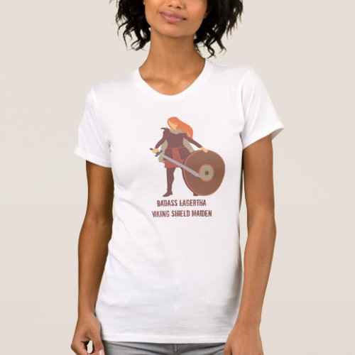 Lagertha viking shield maiden T_Shirt