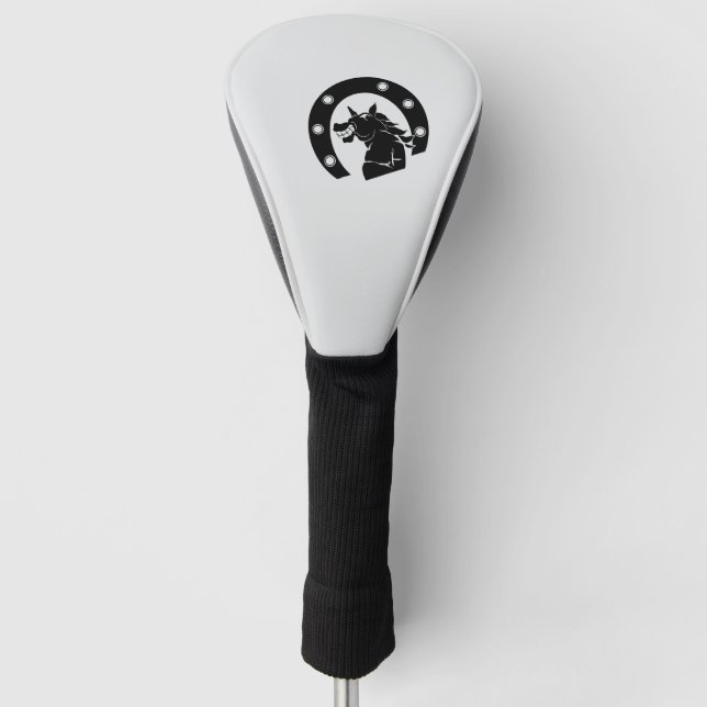 laghting horse  will make you smile golf head cover (Front)