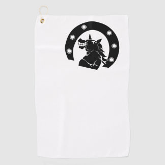 laghting horse  would make  you  smile  golf towel
