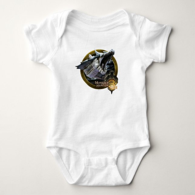 Lagiacrus attack! baby bodysuit (Front)