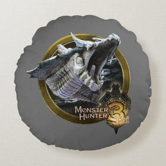 Lagiacrus attack! round pillow (Front)