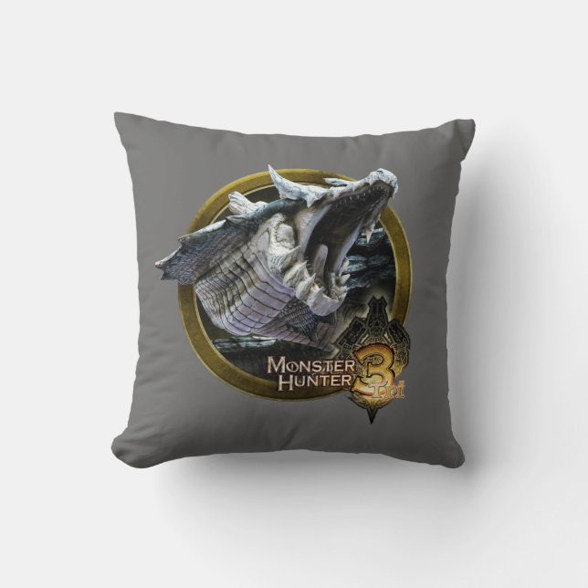 Lagiacrus attack! throw pillow (Front)