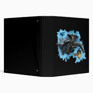 Lagiacrus chasing Hunter 3 Ring Binder