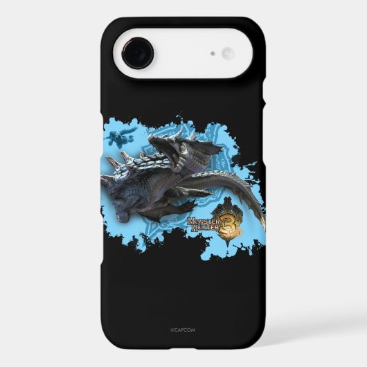 Lagiacrus chasing Hunter Case-Mate iPhone Case (Back)