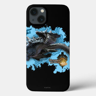 Lagiacrus chasing Hunter iPhone 13 Case