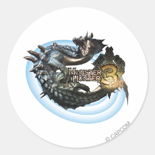 Lagiacrus Classic Round Sticker (Front)