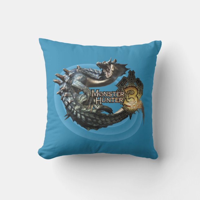 Lagiacrus Throw Pillow (Front)
