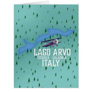 lago arvo Italy travel map Cards
