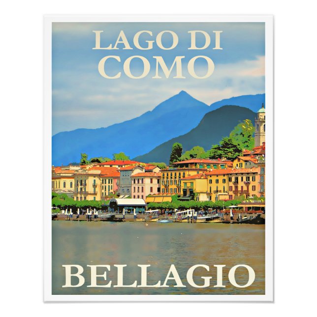Lago di Como, Bellagio, Italy Photo Print (Front)