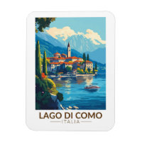 Lago di Como Italia Lombardia Travel Art Vintage