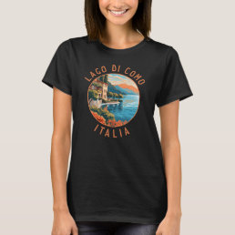 Lago di Como Italia Travel Art Vintage T-Shirt