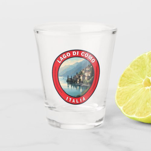 Lago di Como Italy Badge Shot Glass