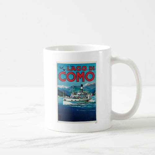 Lago Di Como Italy Vintage Travel Coffee Mug