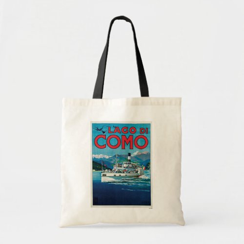Lago Di Como Italy Vintage Travel Tote Bag