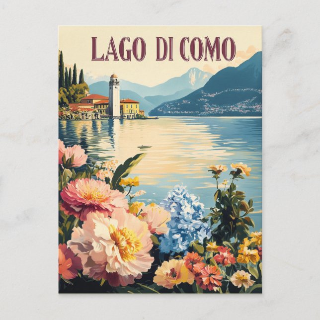 Lago Di Como Travel Postcard (Front)