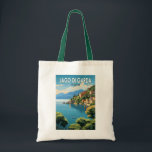 Lago di Garda Italia Travel Art Vintage Tote Bag<br><div class="desc">Lake Garda vector art design. Lake Garda,  in northern Italy,  is known for its crystal clear water. At the south end,  the town of Sirmione is dominated by the Rocca Scaligera,  a fortress with harbor views.</div>