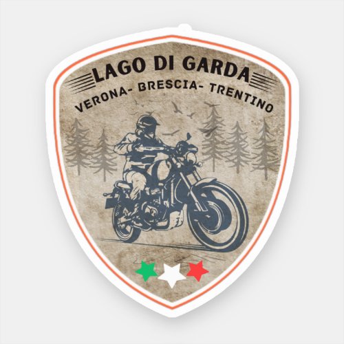  lago di garda _ lake garda pass italian alps moto sticker