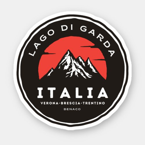 lago di garda _ lake garda pass italian alps motob sticker