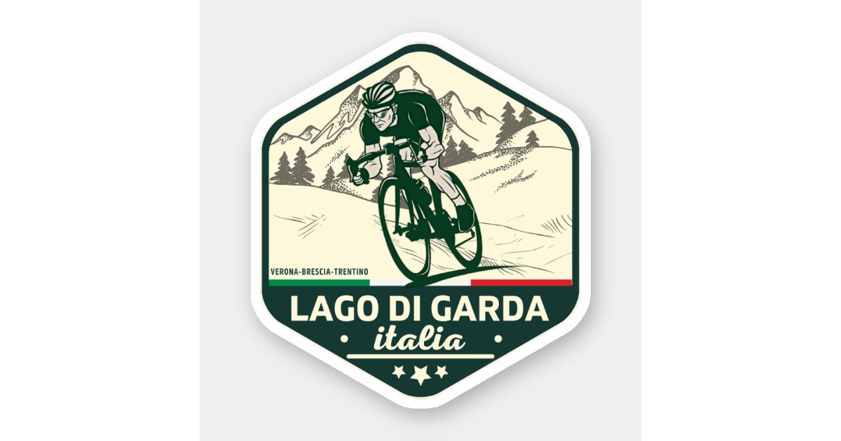 lago di garda - lake garda pass italian alps motob sticker