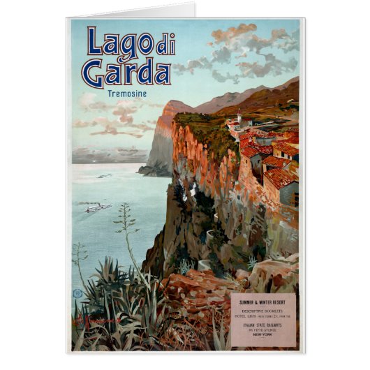 Lago di Garda Lake Garda Vintage Poster (Front)
