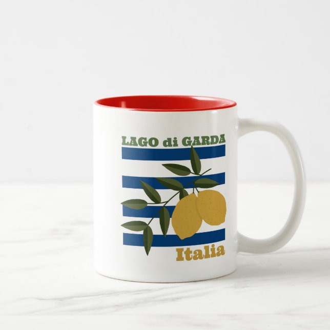 Lago di Garda Two-Tone Coffee Mug (Right)