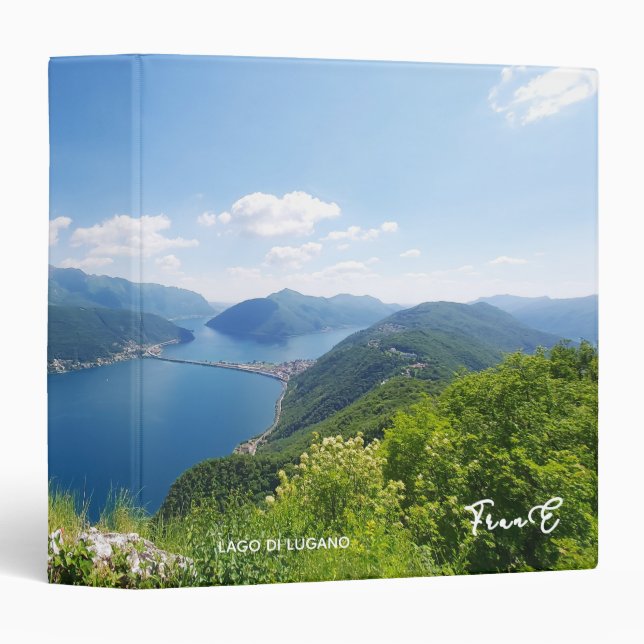 Lago di Lugano  3 Ring Binder (Front/Spine)