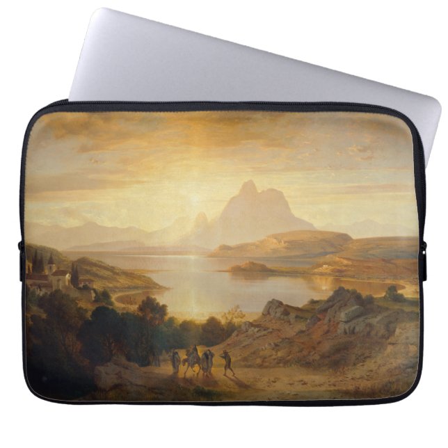 Lago di Lugano – Albert Zimmermann Laptop Sleeve (Front)