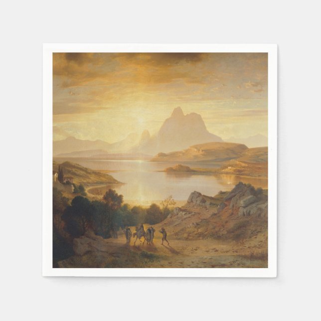 Lago di Lugano – Albert Zimmermann Napkins (Front)