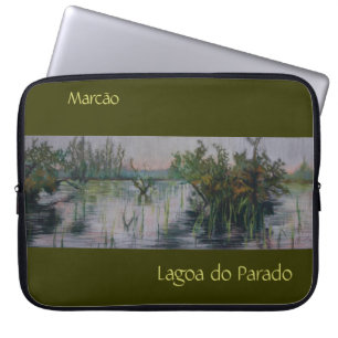 Lagoa do Parado Bordered Customizable Laptop Case