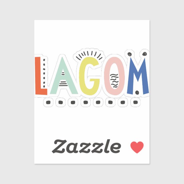 Lagom Colors Vinyl Sticker (Sheet)