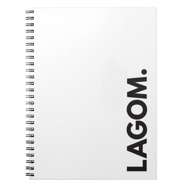 LAGOM. Notebook (Front)