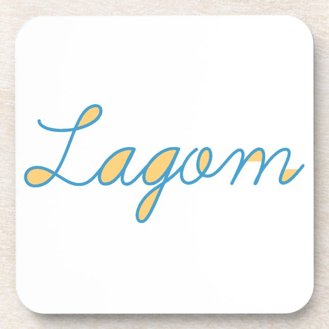 Lagom Sweden Beverage Coaster (Front)