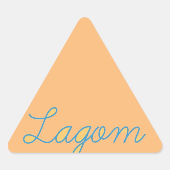 Lagom Sweden Triangle Sticker (Front)