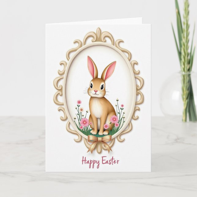 Lagomorph Springtime Greeting Card (Front)