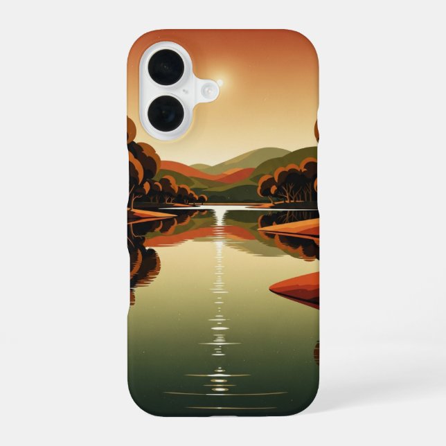 Lagon Chaud Vintage iPhone Case (Back)