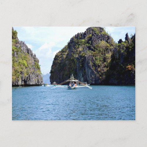 Lagoon at El Nido Palawan Postcard