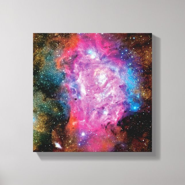 Lagoon Emission Nebula Interstellar Cloud Photo Canvas Print (Front)