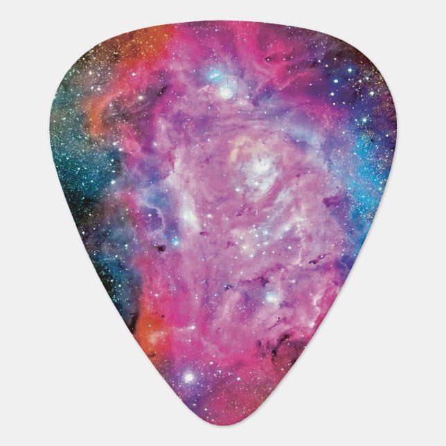 Lagoon Emission Nebula Interstellar Cloud Photo Guitar Pick (Front)