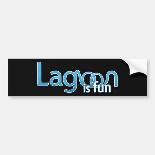 Lagoon Is Fun Logo Bumper Sticker