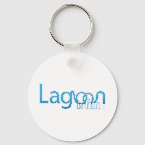 Lagoon Is Fun Logo Keychain