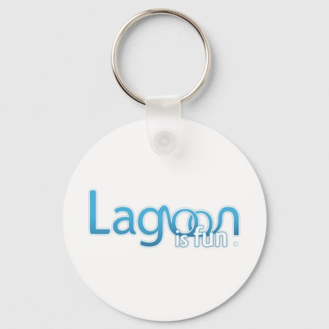 Lagoon Is Fun Logo Keychain (Front)