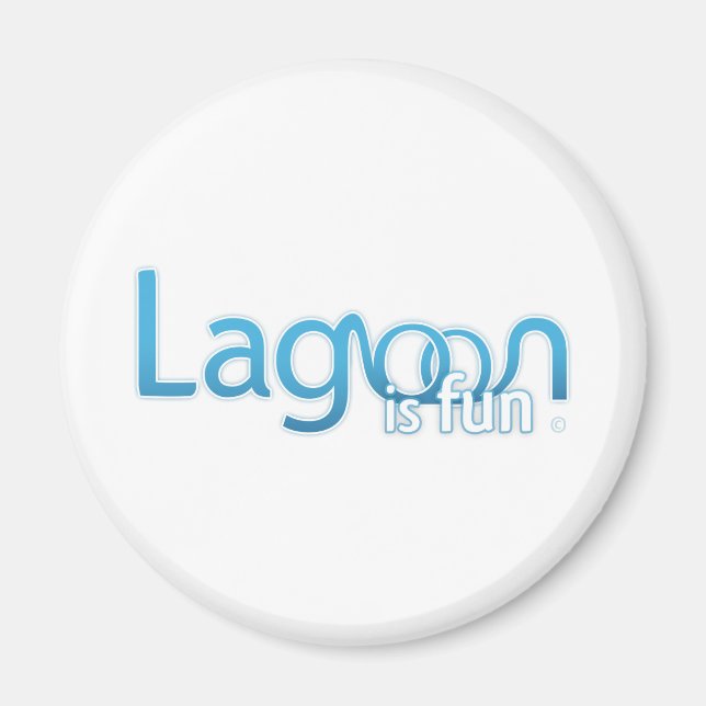 Lagoon Is Fun Logo Magnet (Front)