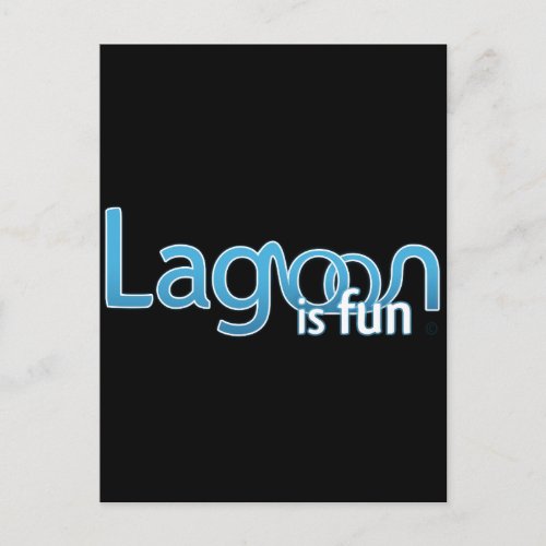 Lagoon Is Fun Logo Postcard