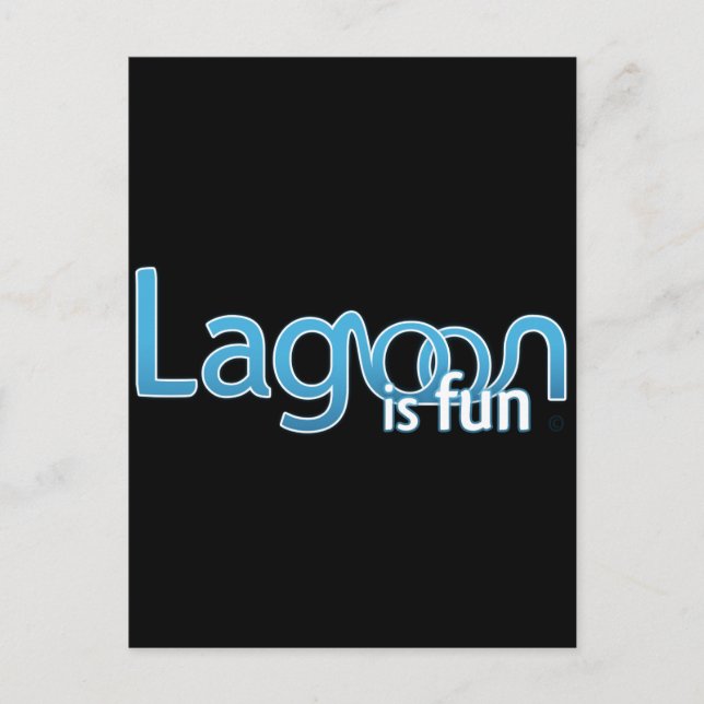 Lagoon Is Fun Logo Postcard (Front)