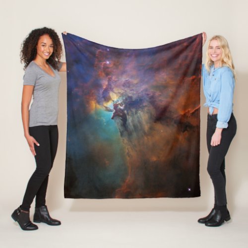 Lagoon Nebula Astronomy Space Image Universe Fleece Blanket