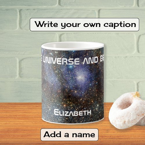 Lagoon nebula custom name astronomy coffee mug