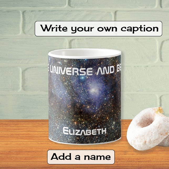 Lagoon nebula custom name astronomy coffee mug (Creator Uploaded)